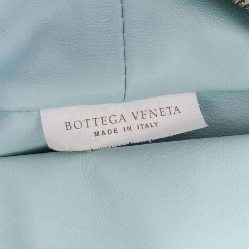 Bottega Veneta Mini Calfskin Double Knot Blue Leather Very good condition - Box View