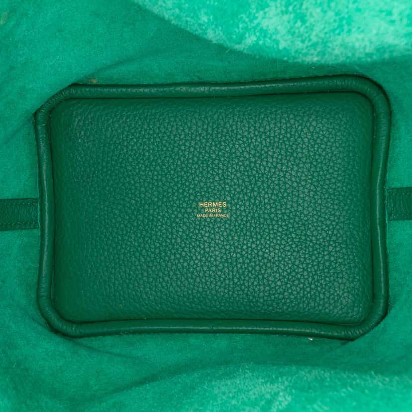 Hermès Clemence Picotin Lock 18 Green Leather Good condition - Model View
