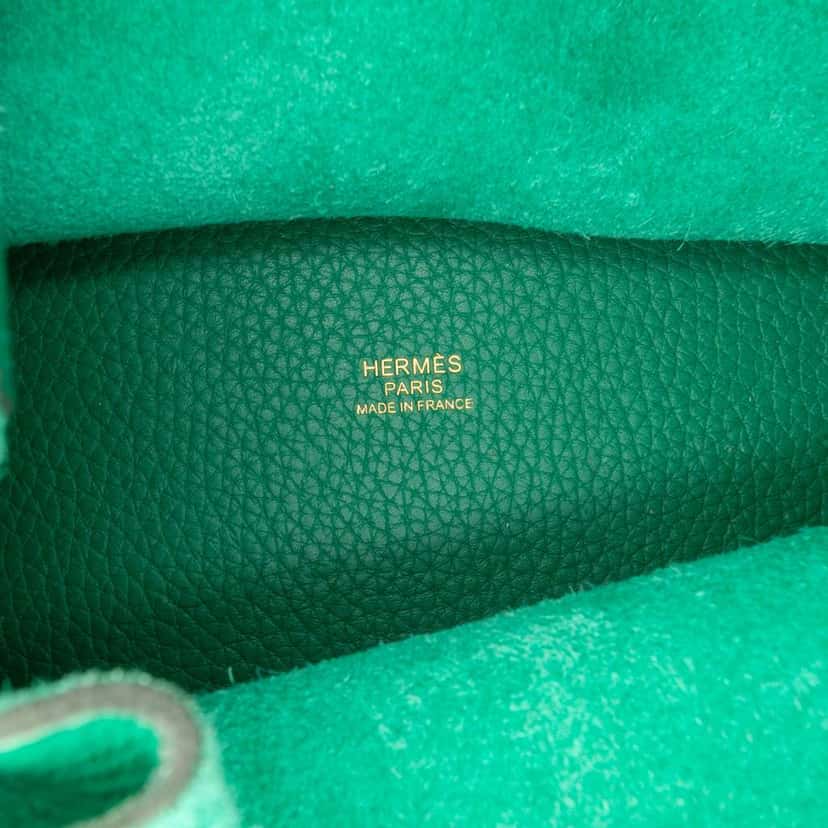 Hermès Clemence Picotin Lock 18 Green Leather Good condition - Box View