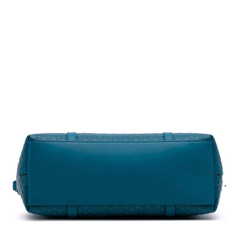 Gucci Small Microguccissima Joy Satchel Blue Leather Good condition - Inside View