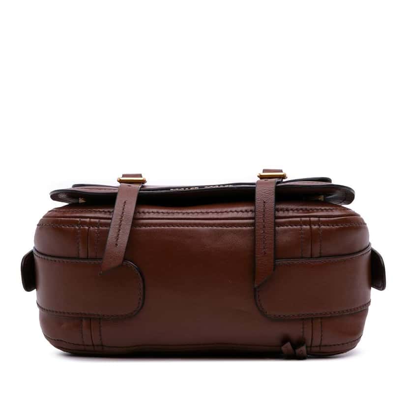 Miu Miu Grace Lux Briefcase Crossbody Brown Leather Good condition - Inside View