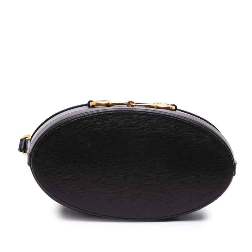 Gucci Leather Horsebit 1955 Bucket Bag Black Leather Good condition - Inside View