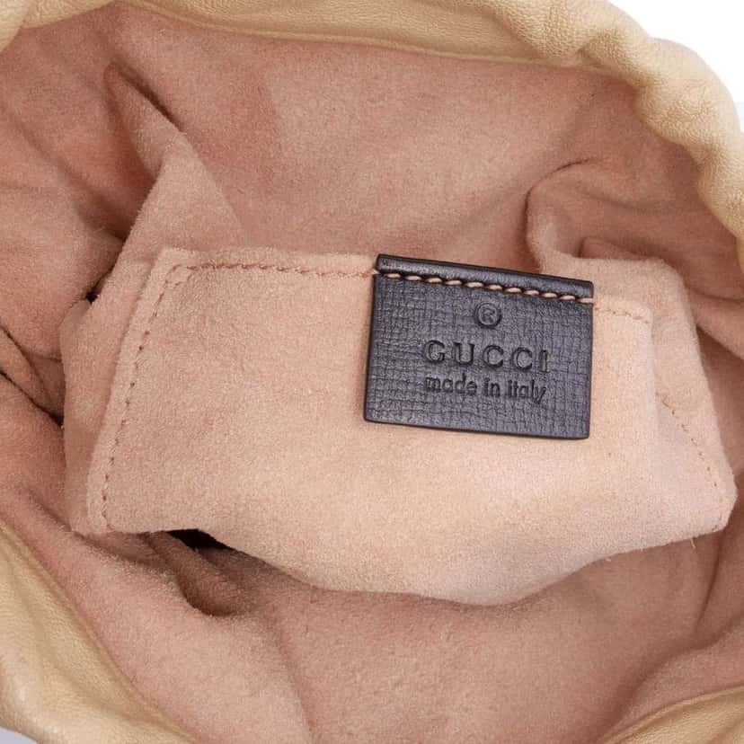 Gucci Leather Horsebit 1955 Bucket Bag Black Leather Good condition - Box View