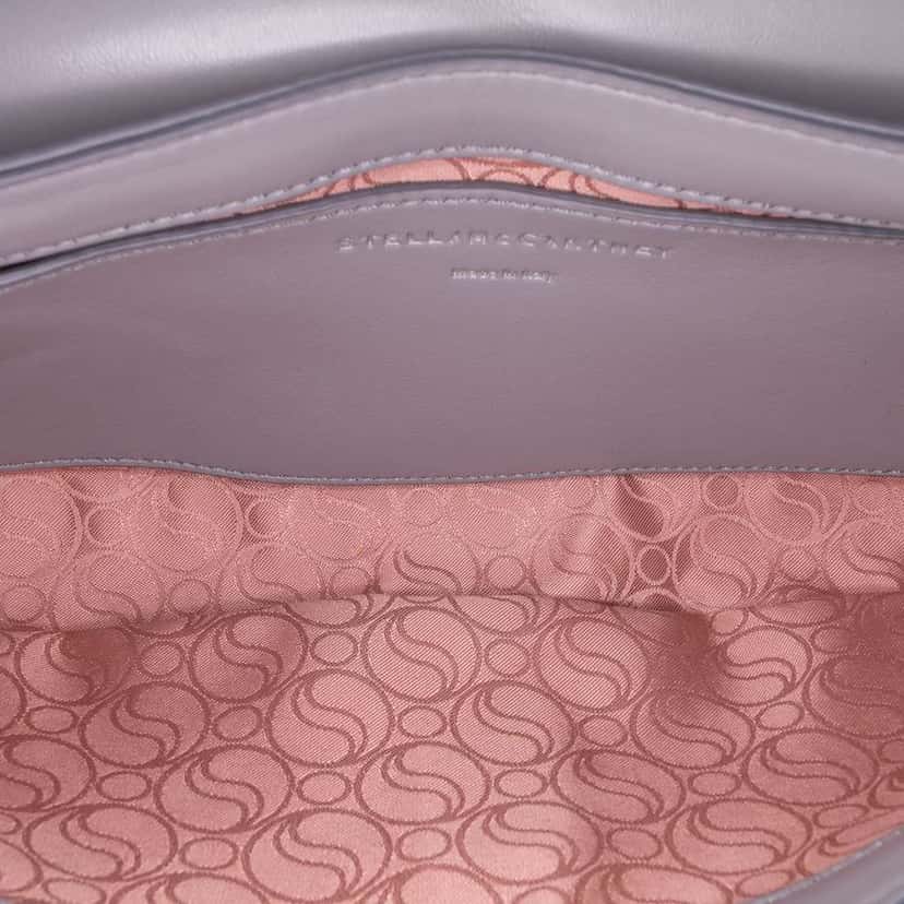 Stella McCartney Alter Mat S Wave Padded Shoulder Bag Grey Polyester Very good condition - Model View