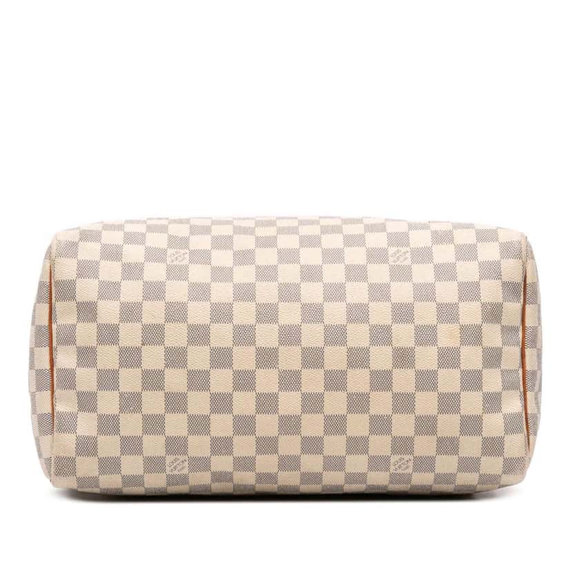 Louis Vuitton Damier Azur Speedy 35 White Good condition - Inside View