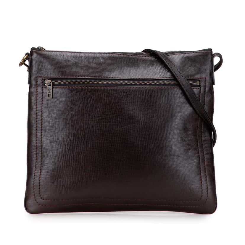 Louis Vuitton Utah Sac Plat Messenger Brown Leather Good condition - Front View