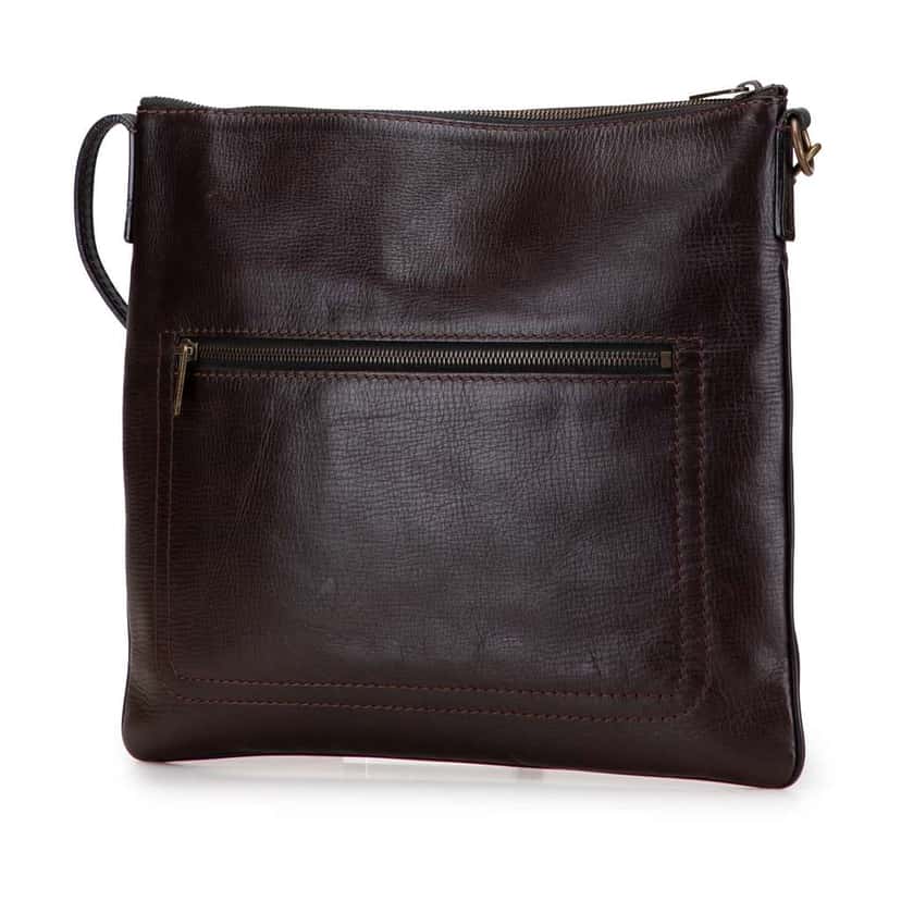 Louis Vuitton Utah Sac Plat Messenger Brown Leather Good condition - Back View