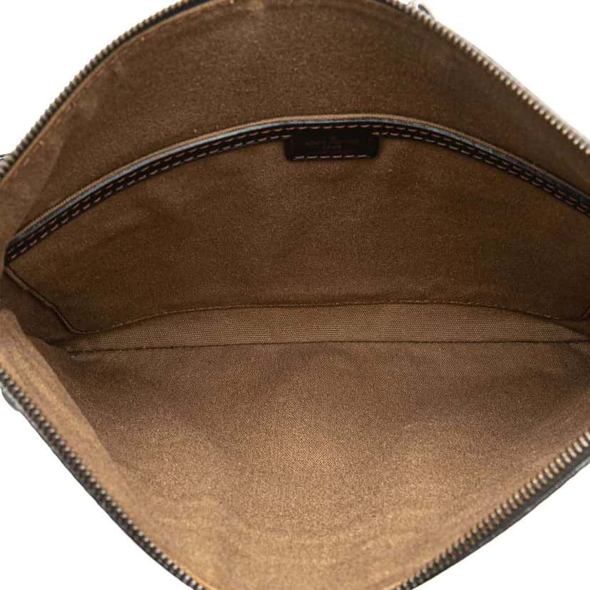 Louis Vuitton Utah Sac Plat Messenger Brown Leather Good condition - Model View