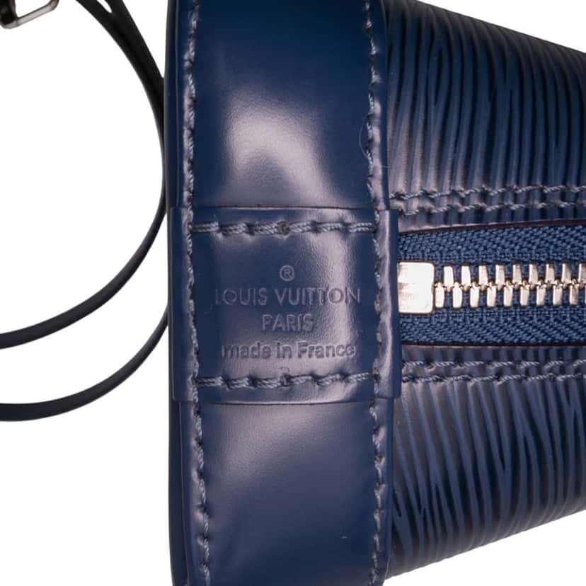Louis Vuitton Epi Alma BB Blue Leather Good condition - Box View