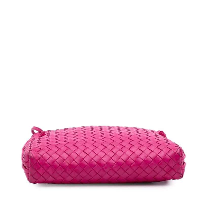 Bottega Veneta Nappa Intrecciato Nodini Crossbody Pink Leather Very good condition - Inside View