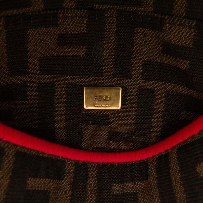 Fendi Mini Zucca Canvas 1974 Roma Amor Baguette Crossbody Brown Canvas Good condition - Box View