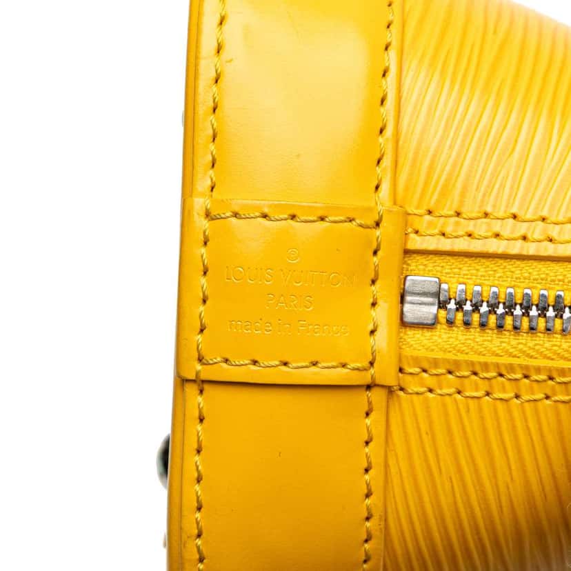Louis Vuitton Epi Alma BB Yellow Leather Good condition - Box View