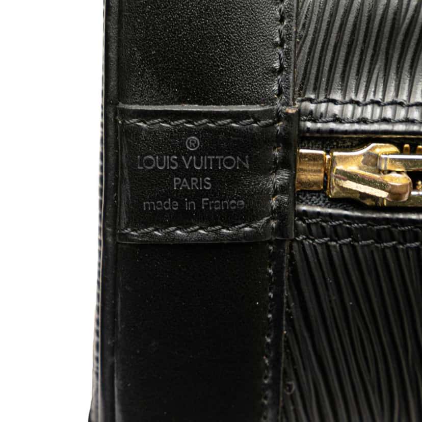 Louis Vuitton Epi Alma PM Black Leather Good condition - Box View