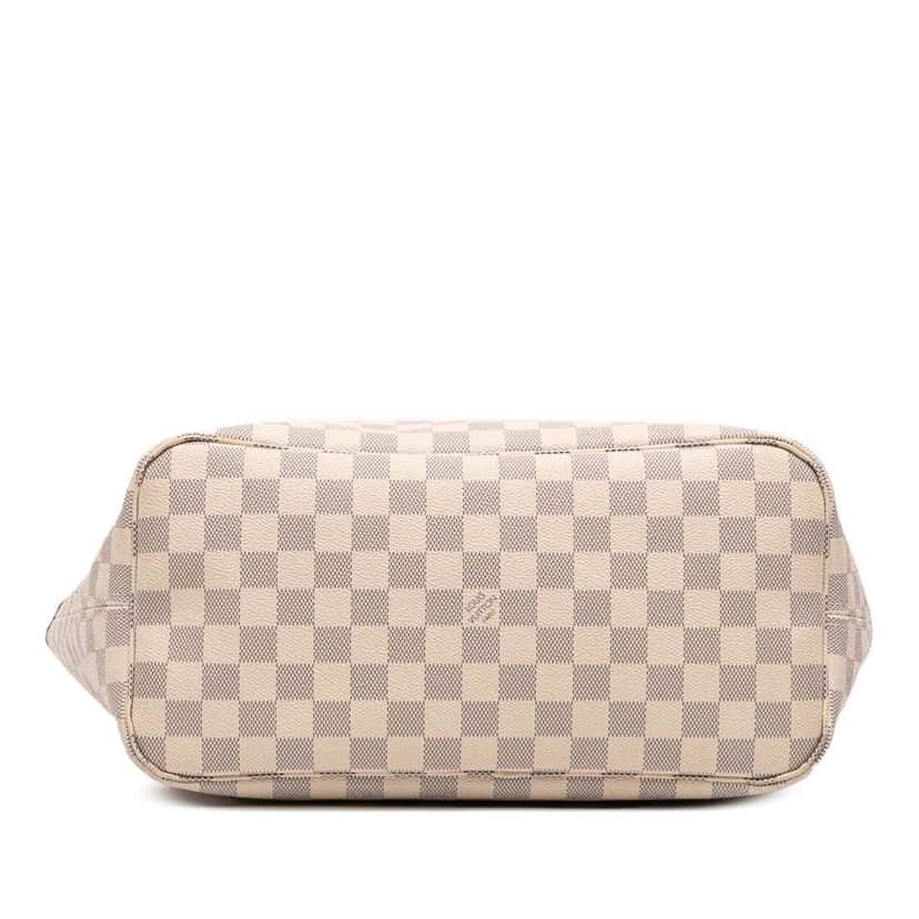 Louis Vuitton Damier Azur Neverfull MM White Good condition - Inside View