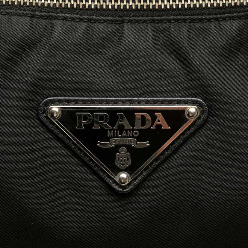 Prada Tessuto Hobo Black Good condition - Box View
