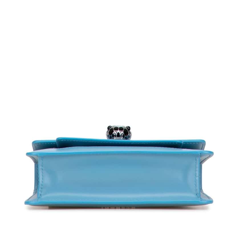 Bvlgari Leather Serpenti Forever Crossbody Blue Leather Good condition - Inside View