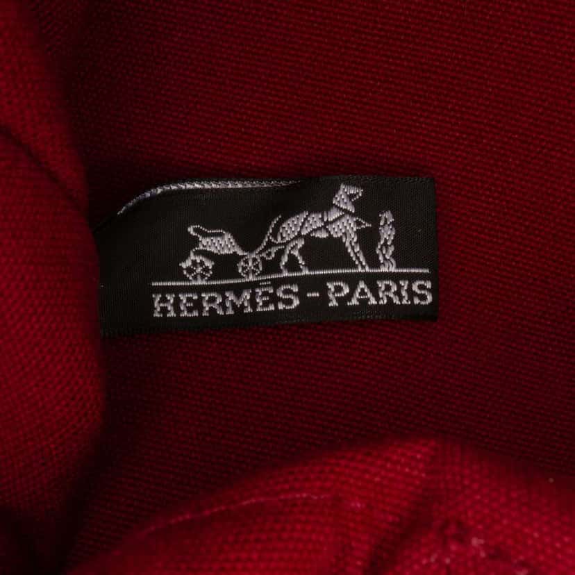 Hermès Canvas Fourre Tout PM Red Canvas Good condition - Box View