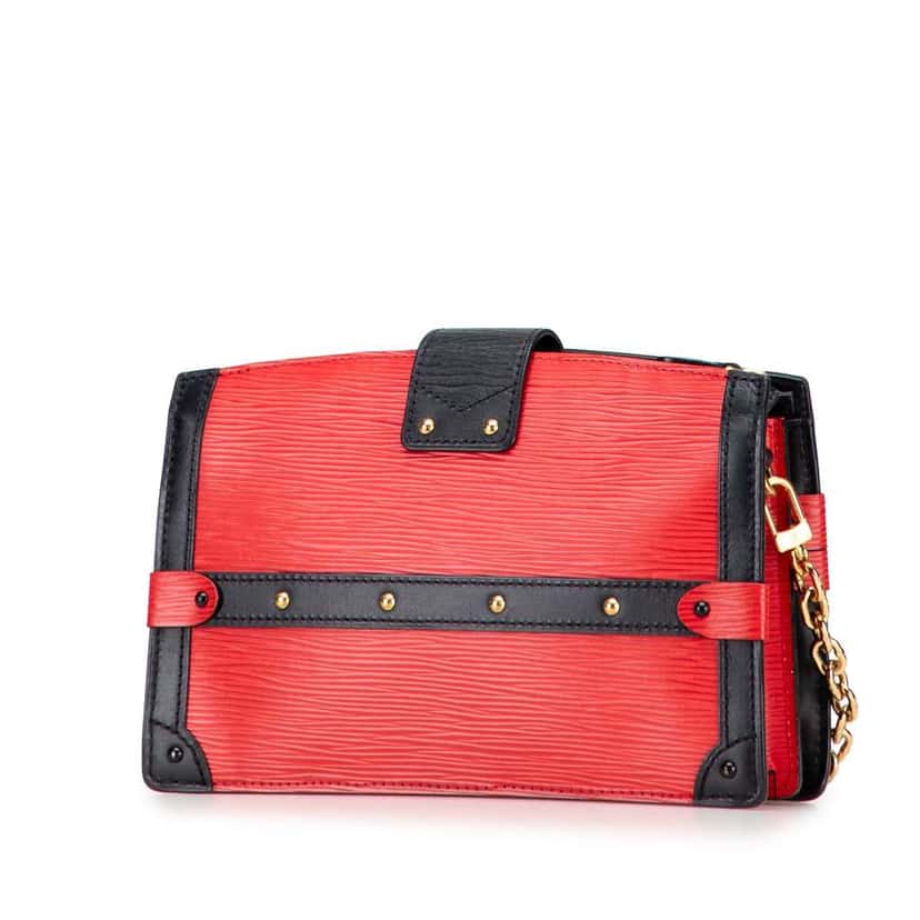 Louis Vuitton Epi Trunk Clutch Red Leather Very good condition - Back View