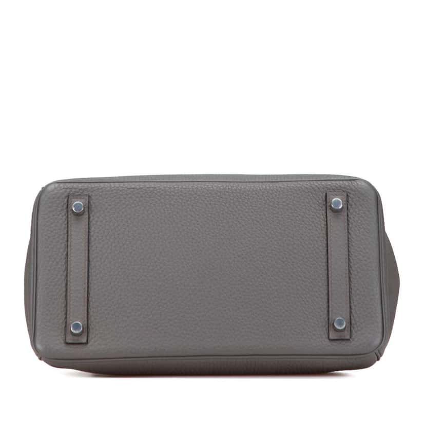 Hermès Togo Birkin Retourne 30 Grey Leather Good condition - Inside View