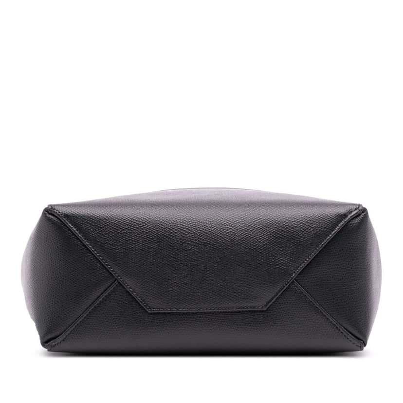 Celine Small Bicolor Grained Calfskin Vertical Cabas Tote Green Leather Good condition - Inside View