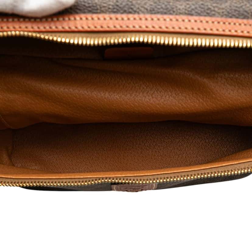 Celine Macadam Coated Canvas Vanity Bag Brown Canvas Good condition - Model View