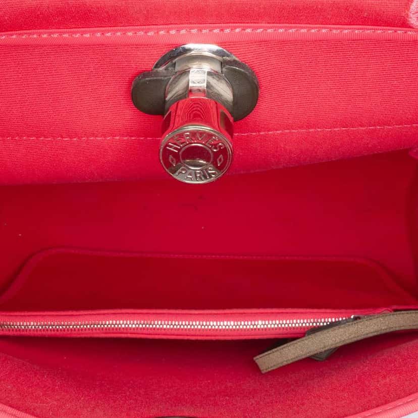 Hermès Toile Herbag Zip 31 Pink Canvas Good condition - Model View