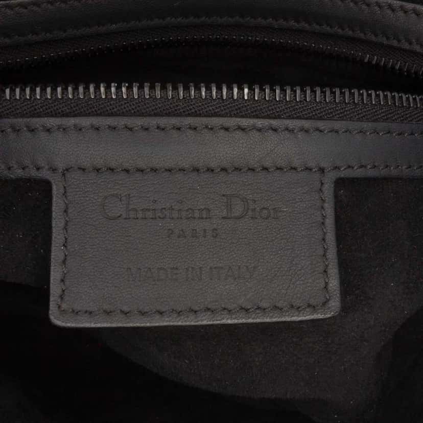 Dior Ultra Matte Calfskin Saddle Bag Black Leather Good condition - Box View