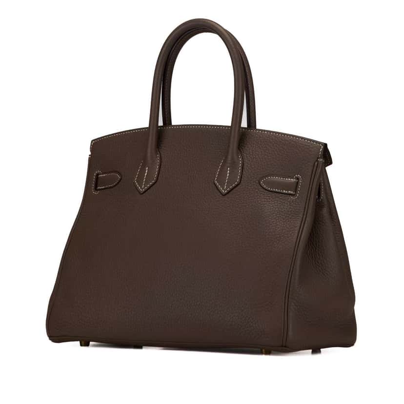 Hermès Togo Birkin Retourne 30 Brown Leather Good condition - Back View