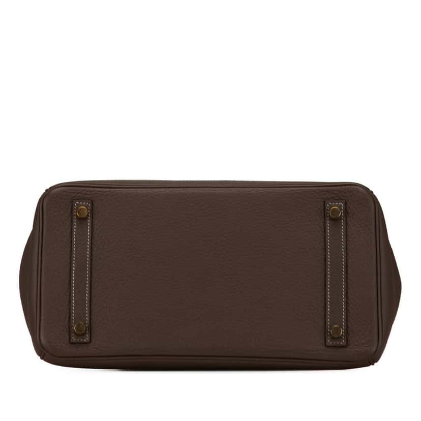 Hermès Togo Birkin Retourne 30 Brown Leather Good condition - Inside View