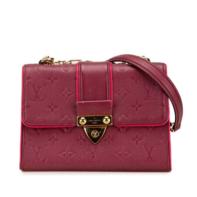 Louis Vuitton Monogram Empreinte Saint Sulpice BB Red Leather Good condition - Front View