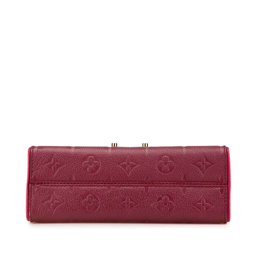 Louis Vuitton Monogram Empreinte Saint Sulpice BB Red Leather Good condition - Inside View