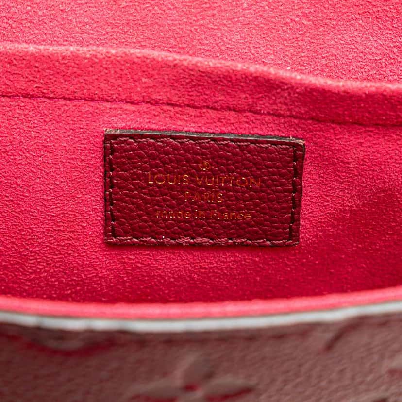 Louis Vuitton Monogram Empreinte Saint Sulpice BB Red Leather Good condition - Box View