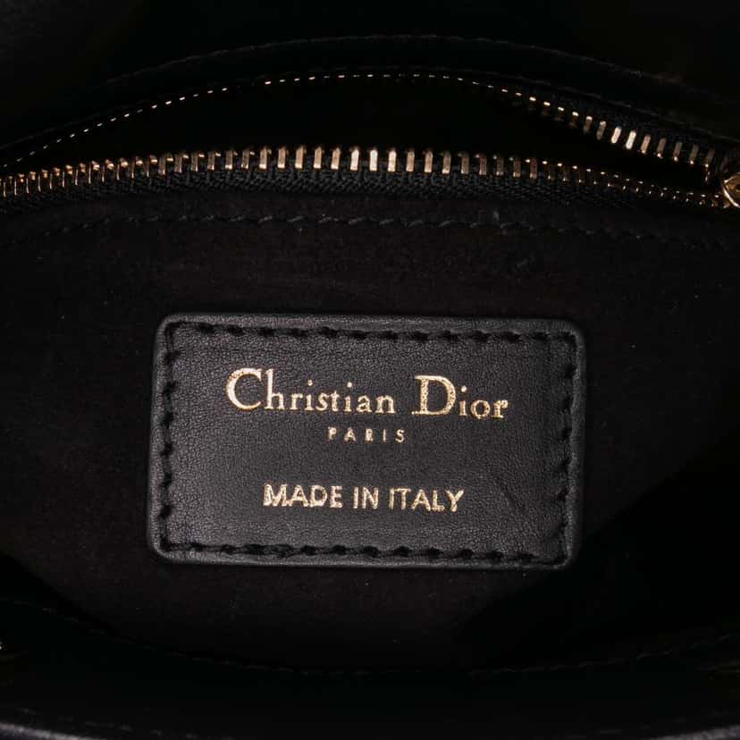 Dior Niki De Saint Phalle Mini Calfskin Heart Lady Dior Black Leather Good condition - Box View