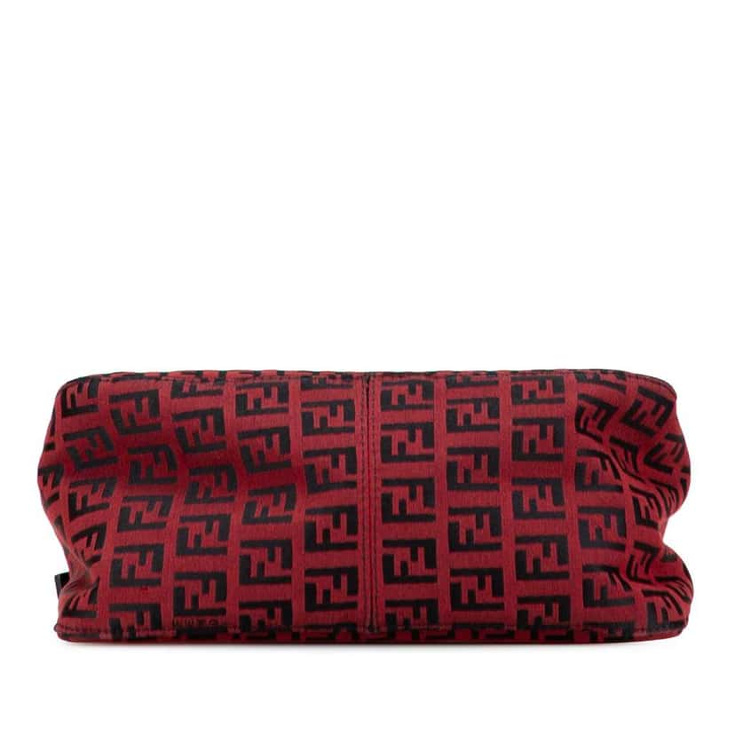 Fendi Mini Zucchino Canvas Mamma Forever Red Canvas Good condition - Inside View
