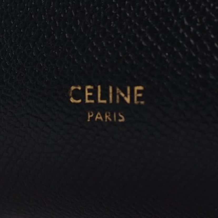 Celine Micro Grained Calfskin Belt Bag Black Leather Good condition - Box View