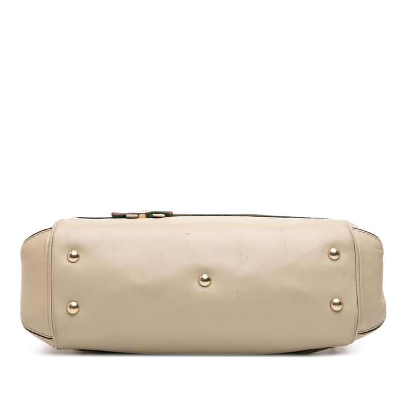 Gucci Small GG Canvas Web Mayfair Satchel Brown Canvas Fair condition - Inside View