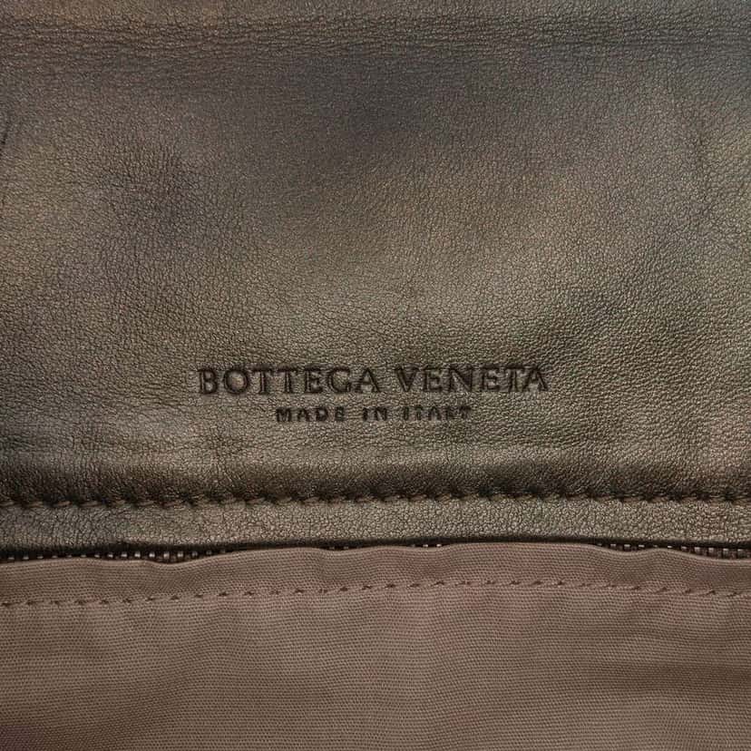 Bottega Veneta Nappa Intrecciato Flap Crossbody Brown Leather Good condition - Box View