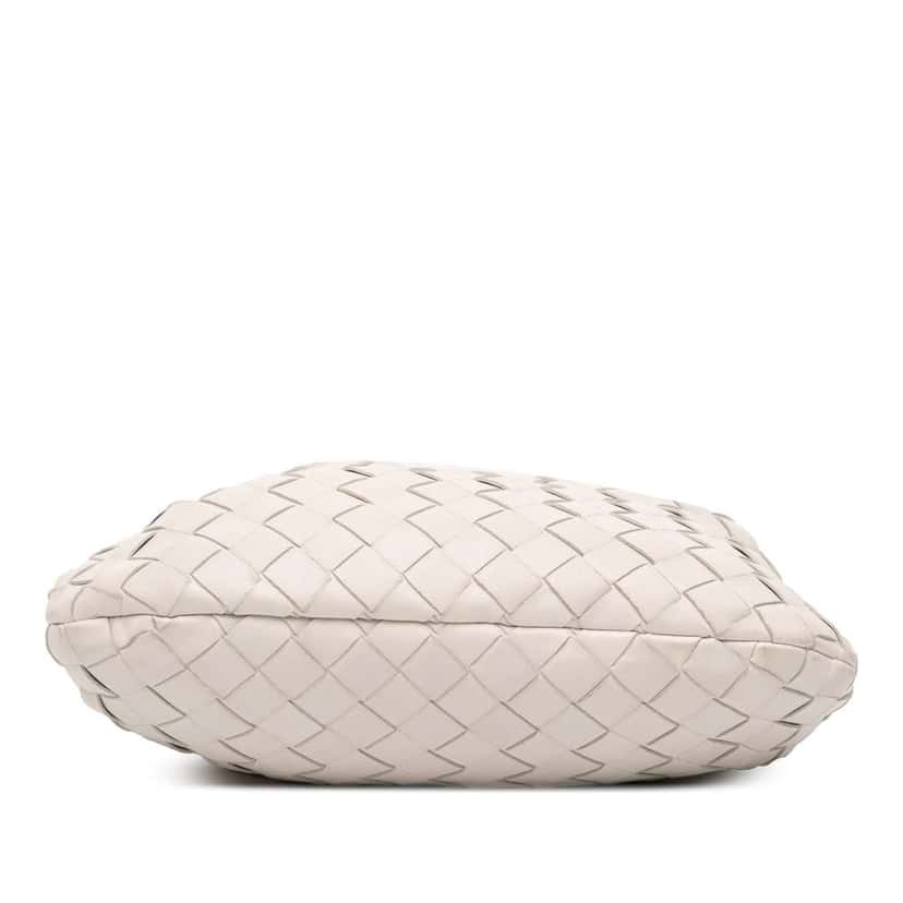 Bottega Veneta Mini Nappa Intrecciato Jodie White Leather Good condition - Inside View