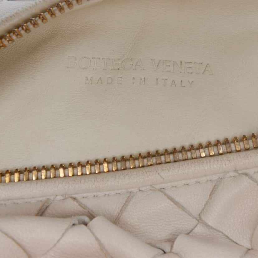 Bottega Veneta Mini Nappa Intrecciato Jodie White Leather Good condition - Box View