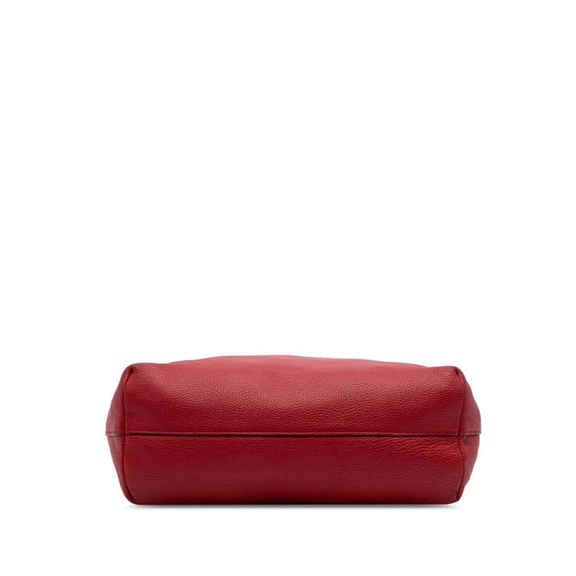 Prada Vitello Daino Open Convertible Tote Red Leather Good condition - Inside View