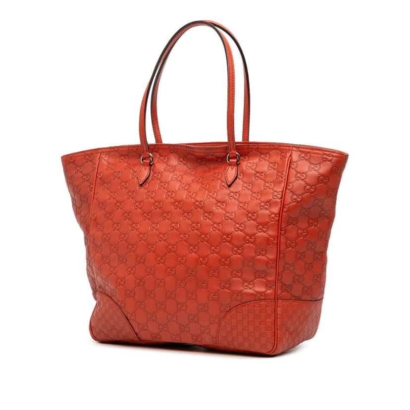 Gucci Guccissima Bree Tote Orange Leather Good condition - Back View