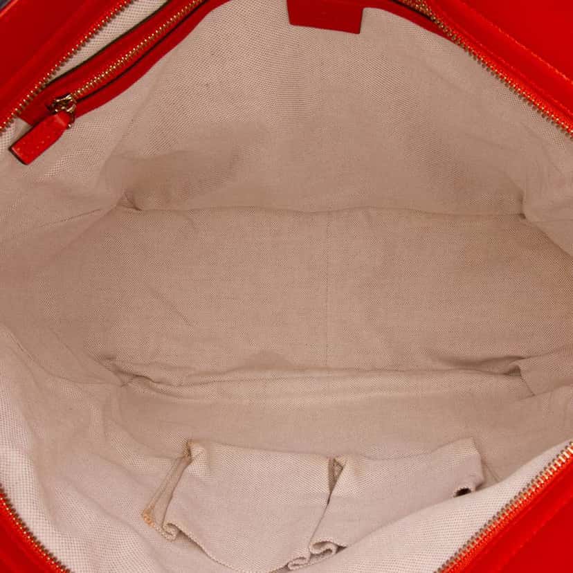 Gucci Guccissima Bree Tote Orange Leather Good condition - Model View