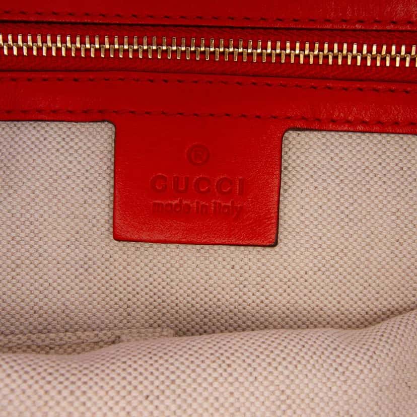 Gucci Guccissima Bree Tote Orange Leather Good condition - Box View
