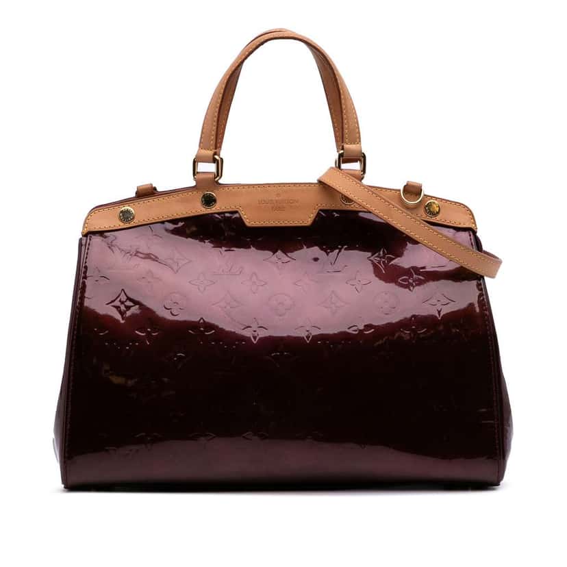 Louis Vuitton Monogram Vernis Brea MM Red Leather Good condition - Front View