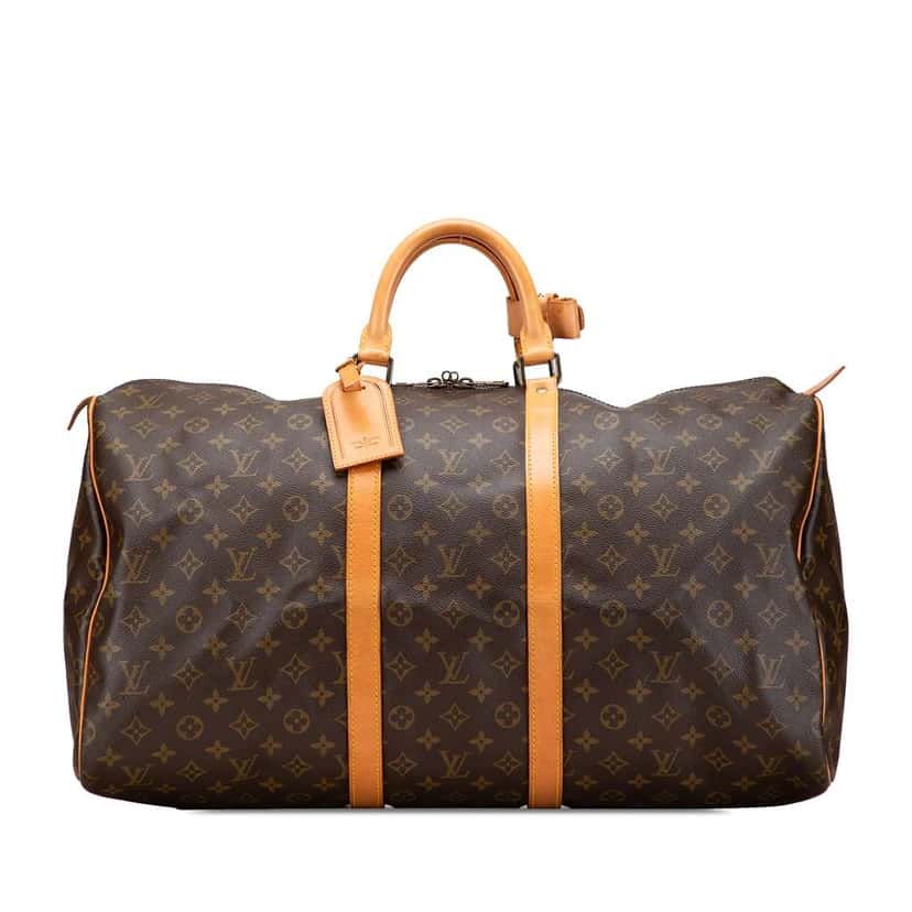 Louis Vuitton Monogram Keepall 55 Brown Good condition - Front View
