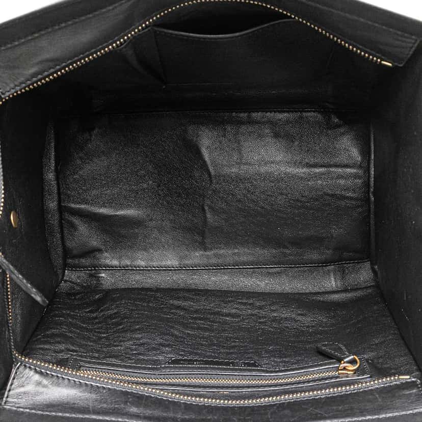 Celine Mini Canvas Tricolor Luggage Tote Brown Canvas Good condition - Model View