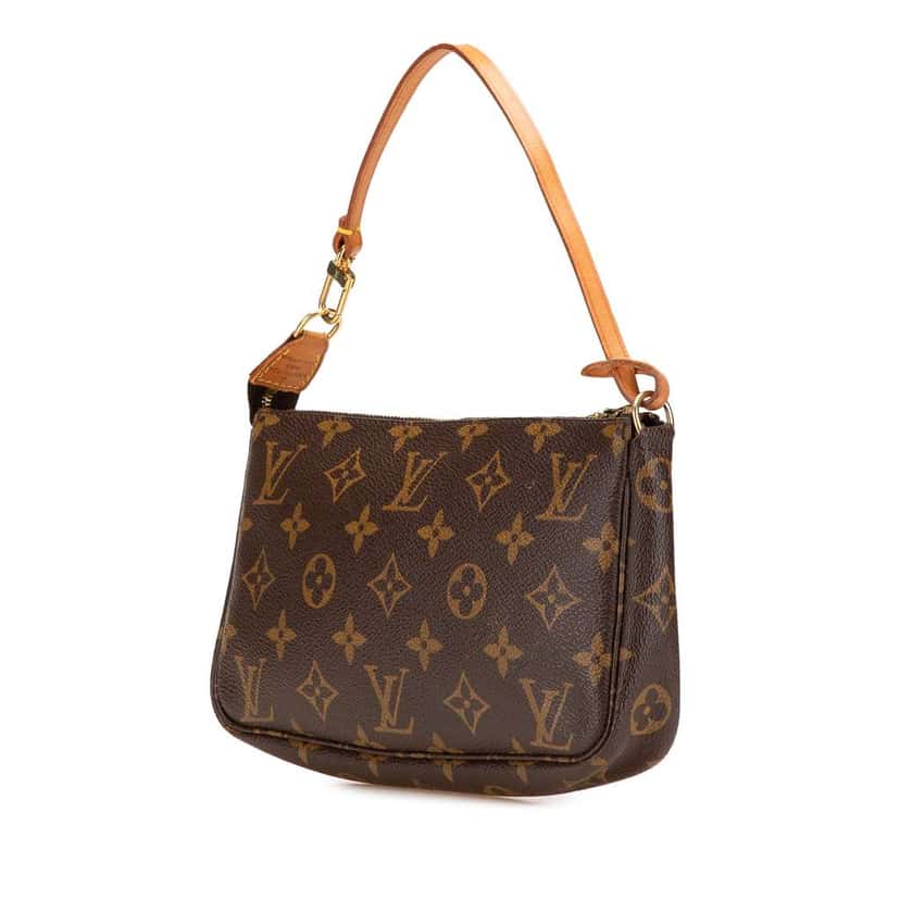 Louis Vuitton Monogram Pochette Accessoires Brown Canvas Good condition - Back View