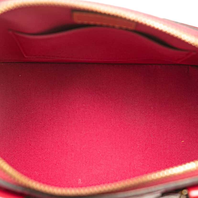 Louis Vuitton Monogram Vernis Alma BB Red Leather Good condition - Model View