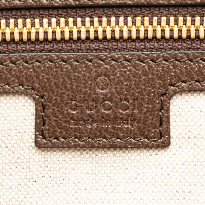 Gucci Large Jumbo GG Canvas Web Duffle Bag Brown Canvas Good condition - Box View