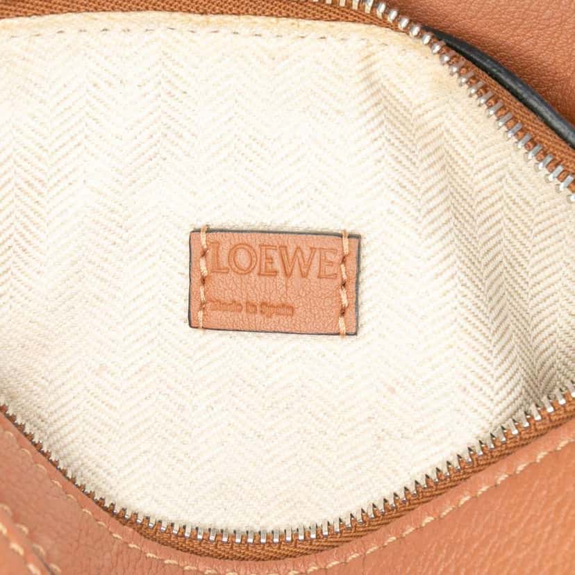 Loewe Mini Calfskin Puzzle Satchel Brown Leather Good condition - Box View